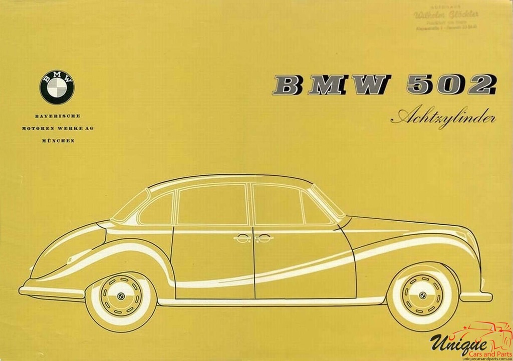 1957 BMW 502 Brochure